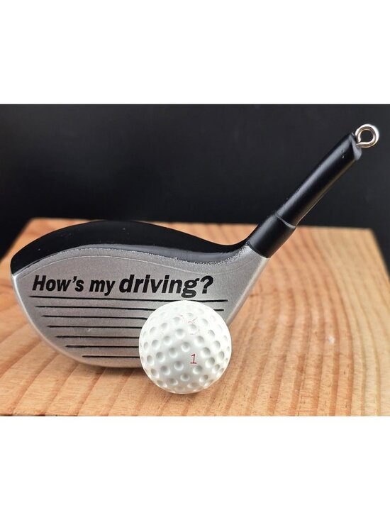 Hallmark Other - Hallmark How's My Driving Ornament Golf Club and Ball 3.5"